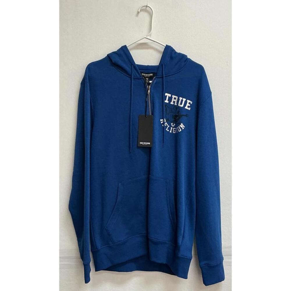True Religion Men's Blue Hoodie
